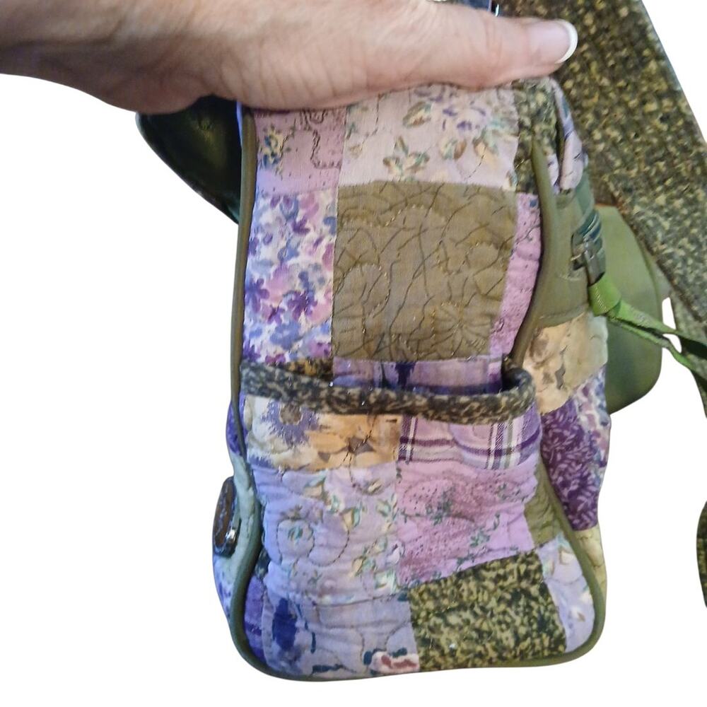 Donna Sharp Quilted Patchwork Cottagecore Purple … - image 4